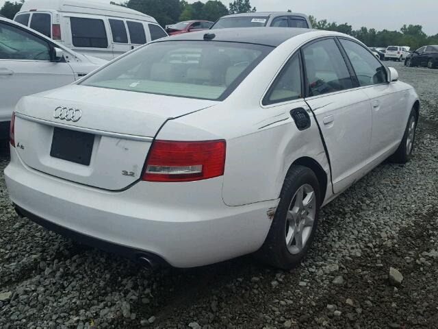 WAUAH74F47N111343 - 2007 AUDI A6 3.2 WHITE photo 4