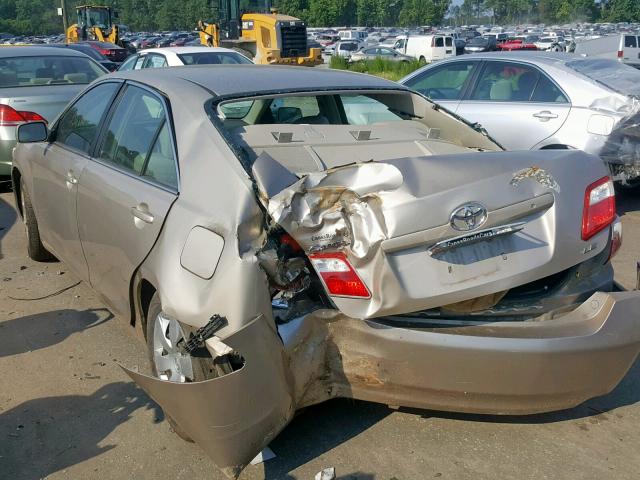 4T1BE46K97U021227 - 2007 TOYOTA CAMRY NEW GOLD photo 3