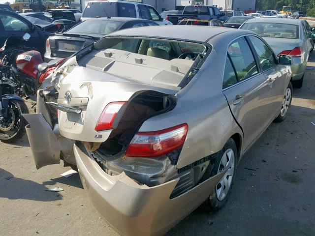 4T1BE46K97U021227 - 2007 TOYOTA CAMRY NEW GOLD photo 4