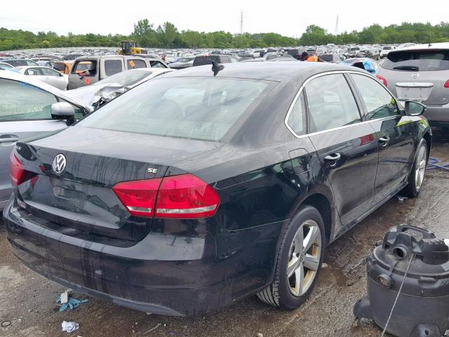 1VWBH7A32CC031186 - 2012 VOLKSWAGEN PASSAT SE BLACK photo 4