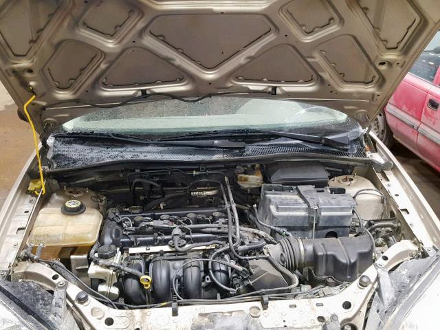 1FAHP34N26W143873 - 2006 FORD FOCUS ZX4 TAN photo 7