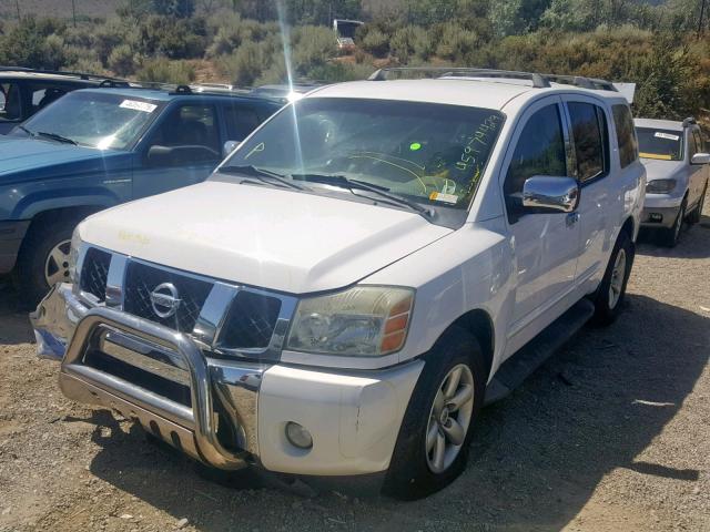 5N1AA08A24N706938 - 2004 NISSAN ARMADA SE WHITE photo 2