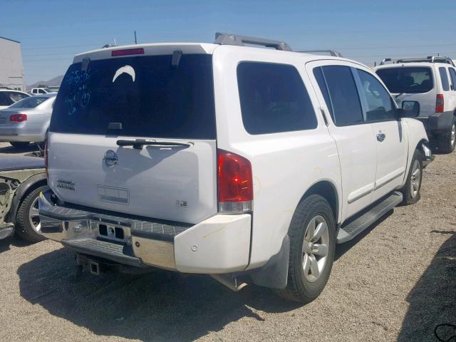 5N1AA08A24N706938 - 2004 NISSAN ARMADA SE WHITE photo 4