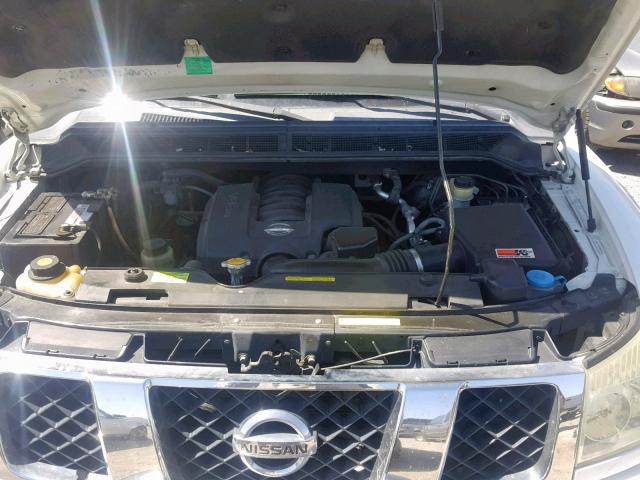 5N1AA08A24N706938 - 2004 NISSAN ARMADA SE WHITE photo 7