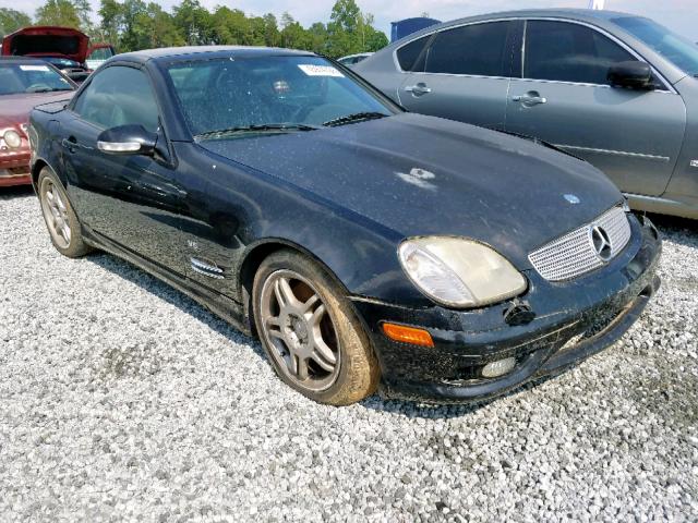 WDBKK66F42F259333 - 2002 MERCEDES-BENZ SLK 32 AMG BLACK photo 1