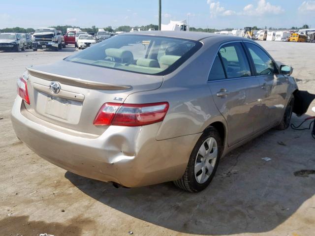 4T1BE46K57U159539 - 2007 TOYOTA CAMRY NEW GOLD photo 4