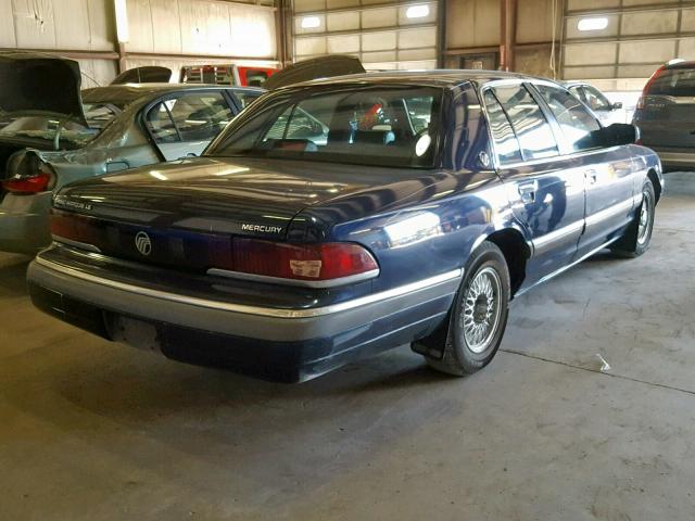 2MECM75W0NX624623 - 1992 MERCURY GRAND MARQ BLUE photo 4