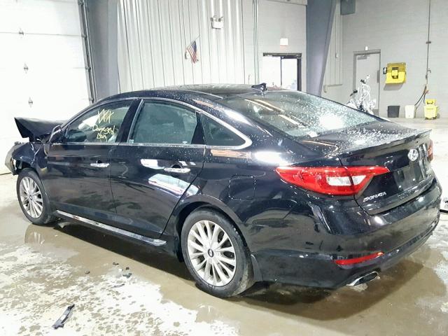 5NPE34AFXFH138695 - 2015 HYUNDAI SONATA SPO BLACK photo 3