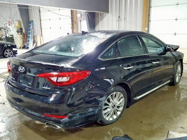 5NPE34AFXFH138695 - 2015 HYUNDAI SONATA SPO BLACK photo 4