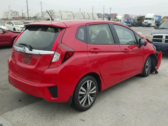 JHMGK5H76GS000444 - 2016 HONDA FIT EX RED photo 4