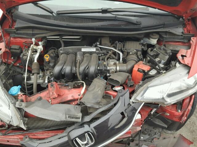 JHMGK5H76GS000444 - 2016 HONDA FIT EX RED photo 7