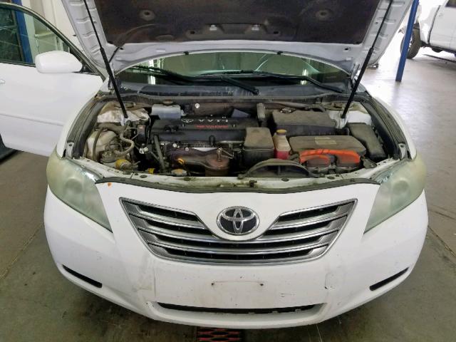 4T1BB46K29U073570 - 2009 TOYOTA CAMRY HYBR WHITE photo 7