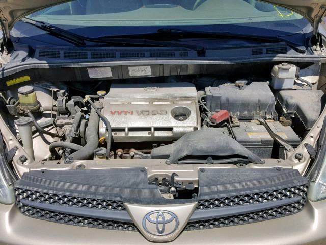 5TDZA22C04S176993 - 2004 TOYOTA SIENNA XLE GOLD photo 7