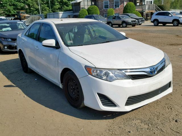 4T1BD1FK0CU023802 - 2012 TOYOTA CAMRY HYBR WHITE photo 1