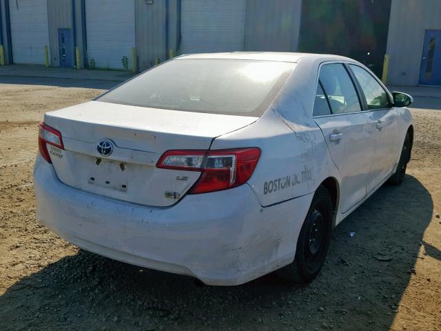 4T1BD1FK0CU023802 - 2012 TOYOTA CAMRY HYBR WHITE photo 4