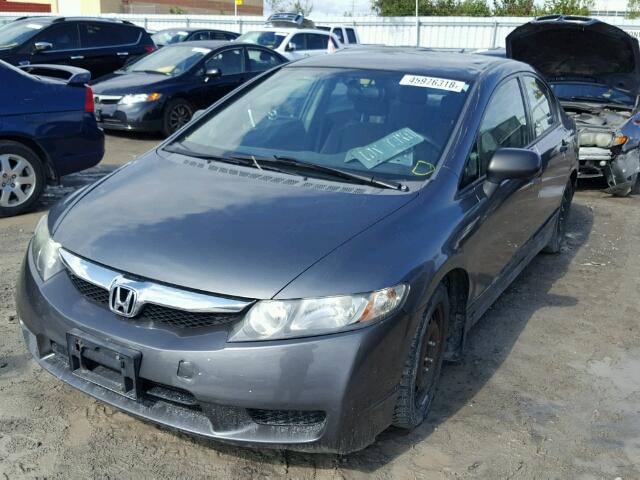 2HGFA1F29AH010319 - 2010 HONDA CIVIC DX GRAY photo 2