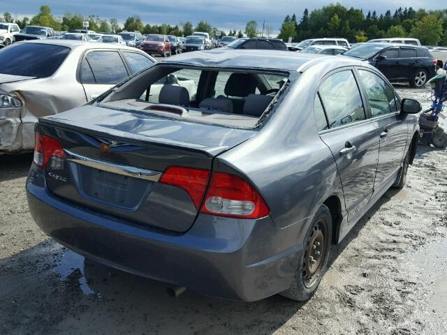 2HGFA1F29AH010319 - 2010 HONDA CIVIC DX GRAY photo 4