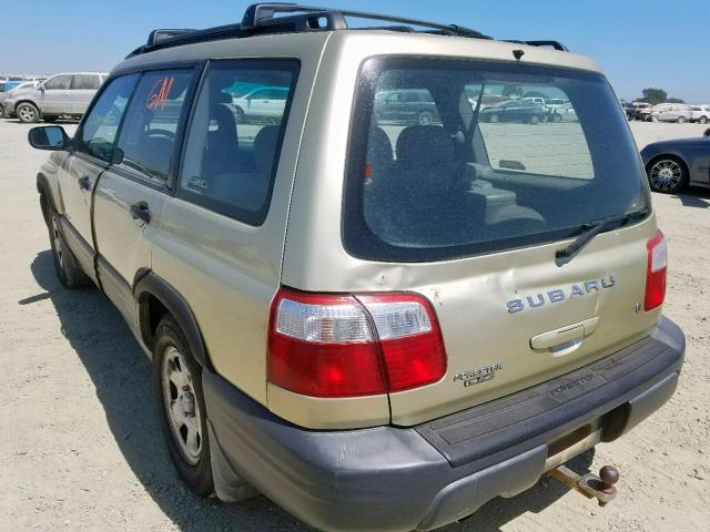 JF1SF63551G704808 - 2001 SUBARU FORESTER L GOLD photo 3