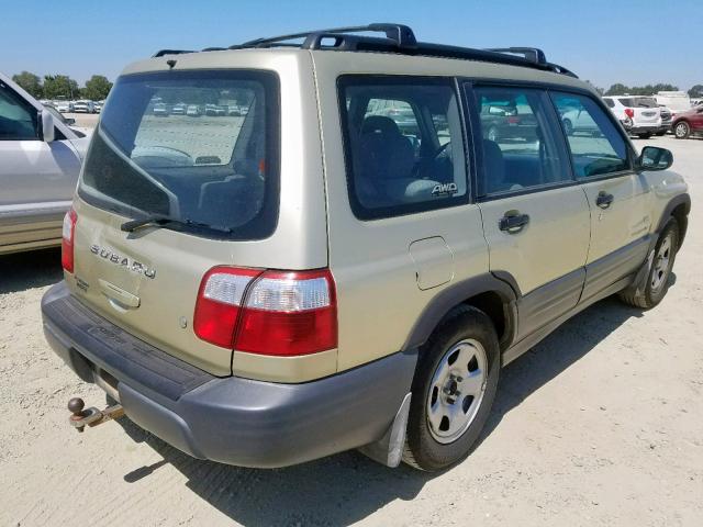 JF1SF63551G704808 - 2001 SUBARU FORESTER L GOLD photo 4