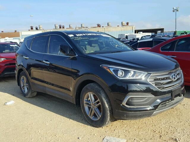 5NMZT3LB0JH072928 - 2018 HYUNDAI SANTA FE S BLACK photo 1