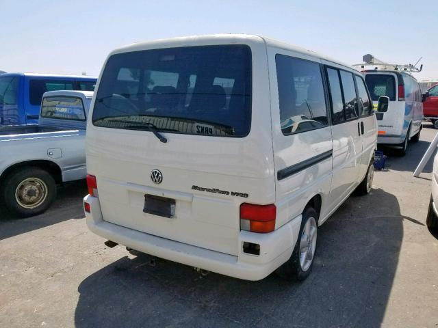 WV2MH2701XH045280 - 1999 VOLKSWAGEN EUROVAN MV WHITE photo 4