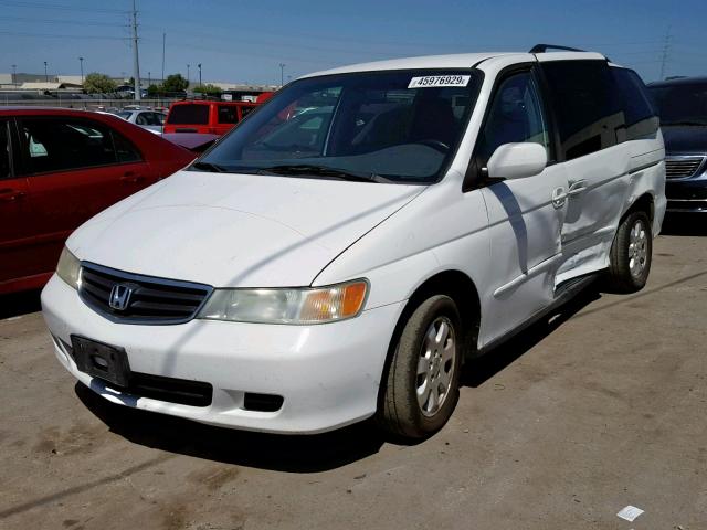 5FNRL18662B010694 - 2002 HONDA ODYSSEY EX WHITE photo 2