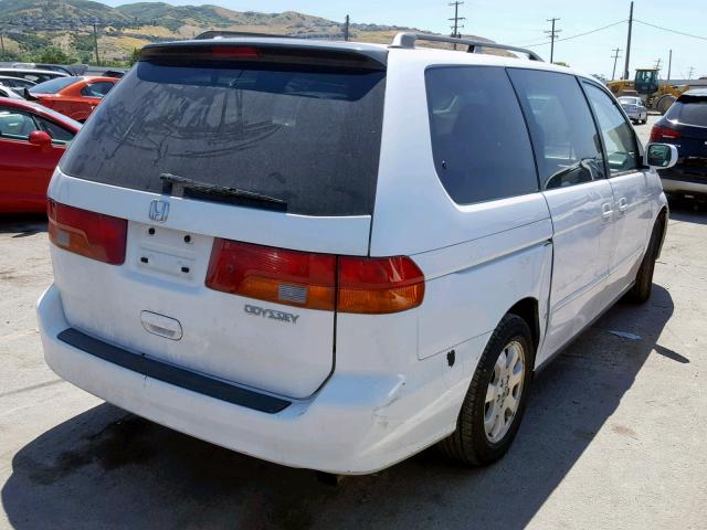 5FNRL18662B010694 - 2002 HONDA ODYSSEY EX WHITE photo 4