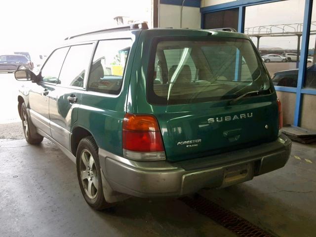 JF1SF6558WH708169 - 1998 SUBARU FORESTER S GREEN photo 3