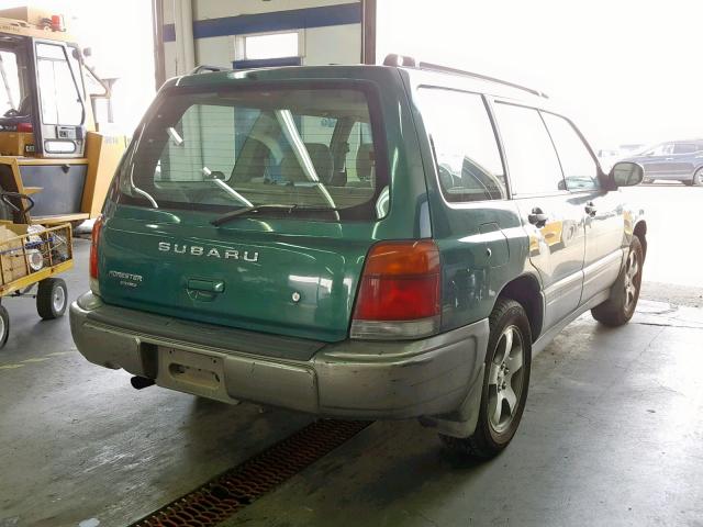 JF1SF6558WH708169 - 1998 SUBARU FORESTER S GREEN photo 4