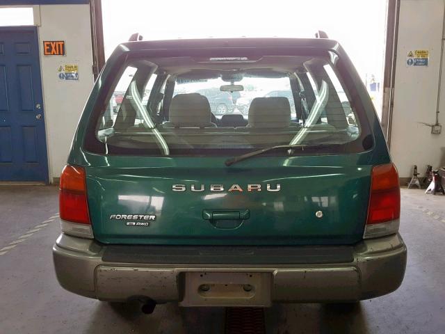 JF1SF6558WH708169 - 1998 SUBARU FORESTER S GREEN photo 9