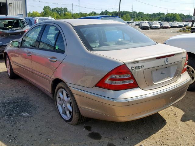 WDBRF84J24F548901 - 2004 MERCEDES-BENZ C 320 4MAT GOLD photo 3