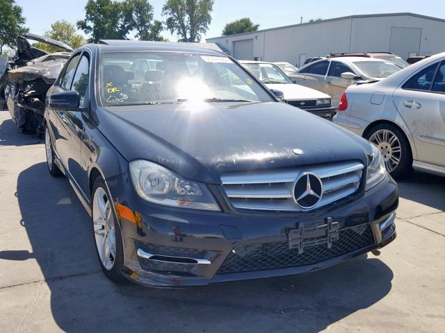 WDDGF4HB5CA598665 - 2012 MERCEDES-BENZ C 250 BLACK photo 1