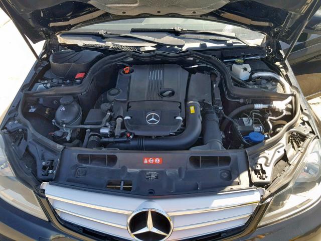 WDDGF4HB5CA598665 - 2012 MERCEDES-BENZ C 250 BLACK photo 7