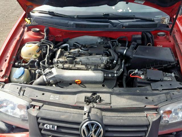 3VWSE69M15M015756 - 2005 VOLKSWAGEN JETTA GLI RED photo 7