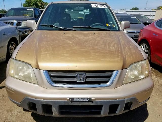 JHLRD1878YS022401 - 2000 HONDA CR-V SE GOLD photo 9