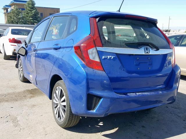 JHMGK5H75HS010688 - 2017 HONDA FIT EX BLUE photo 3