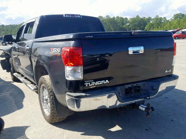 5TFDM5F13CX030205 - 2012 TOYOTA TUNDRA CRE BLACK photo 3