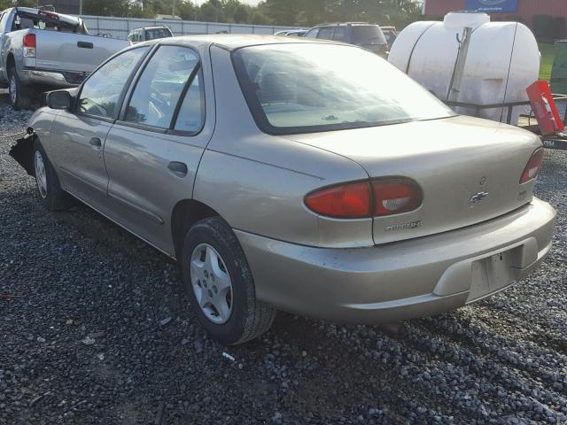 1G1JC524327230305 - 2002 CHEVROLET CAVALIER B GOLD photo 3