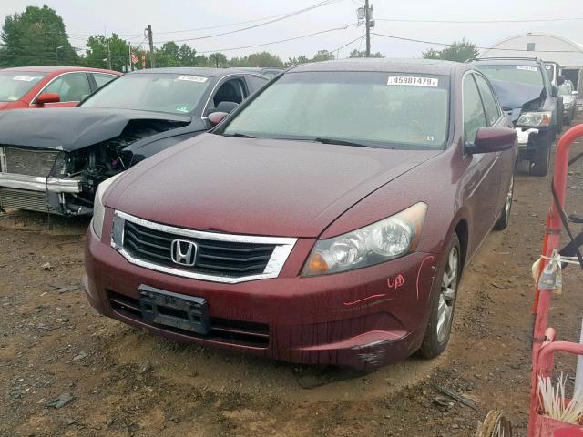 1HGCP26818A137456 - 2008 HONDA ACCORD EXL RED photo 2