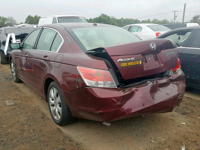 1HGCP26818A137456 - 2008 HONDA ACCORD EXL RED photo 3