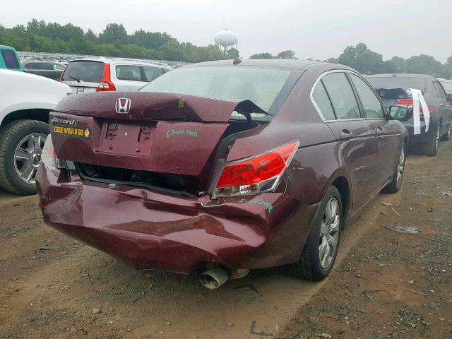 1HGCP26818A137456 - 2008 HONDA ACCORD EXL RED photo 4