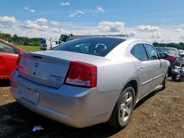 2B3CA3CVXAH202538 - 2010 DODGE CHARGER SX SILVER photo 4