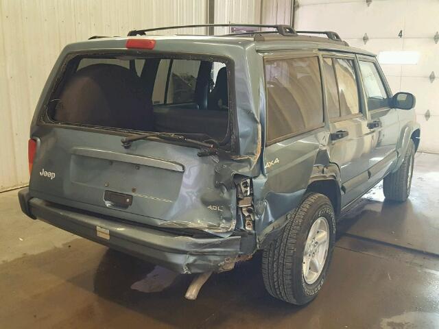 1J4FF68S1XL546164 - 1999 JEEP CHEROKEE BLUE photo 4