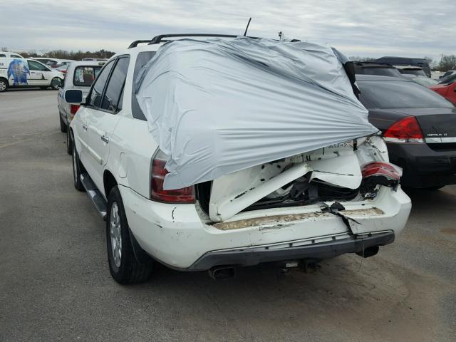 2HNYD186X4H524189 - 2004 ACURA MDX TOURIN WHITE photo 3