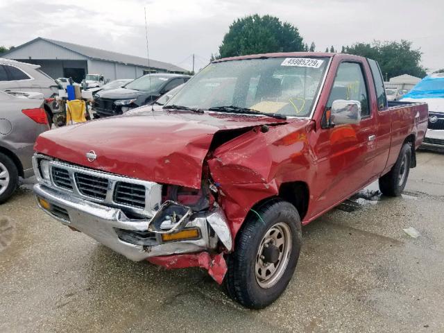 1N6SD16S7SC445233 - 1995 NISSAN TRUCK KING RED photo 2