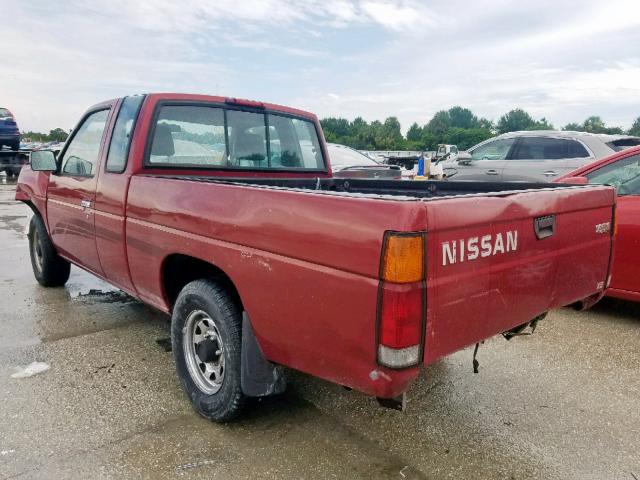 1N6SD16S7SC445233 - 1995 NISSAN TRUCK KING RED photo 3