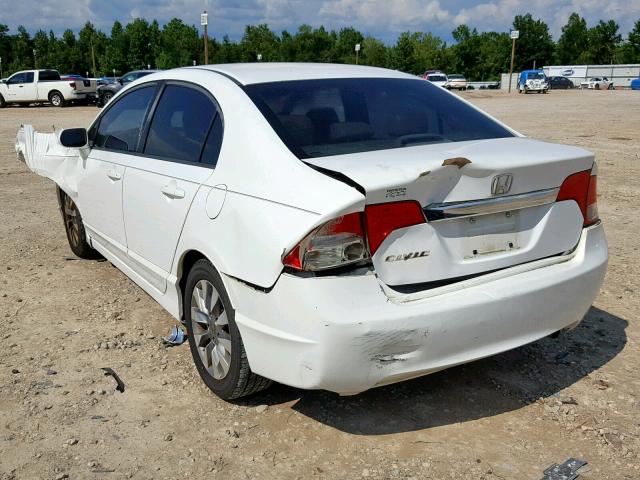 2HGFA16949H329362 - 2009 HONDA CIVIC EXL 白色 照片 3
