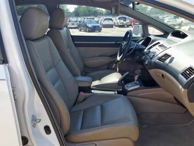 2HGFA16949H329362 - 2009 HONDA CIVIC EXL 白色 照片 5