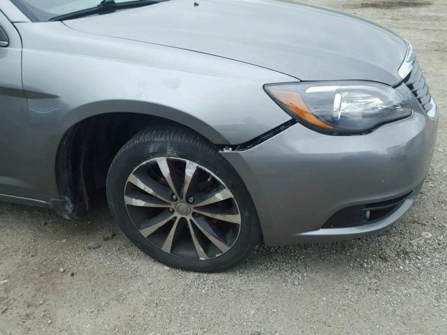 1C3CCBBB6DN598476 - 2013 CHRYSLER 200 TOURIN GRAY photo 9