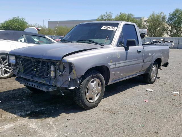 4TARN81P7SZ325953 - 1995 TOYOTA PICKUP 1/2 GRAY photo 2